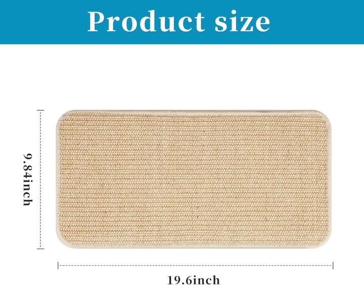 3 Stück Kratzmatte Katze Set,Robust und langlebig,Kratzbretter Katze Sisal,50x25cm,Katzen Kratzbrett
