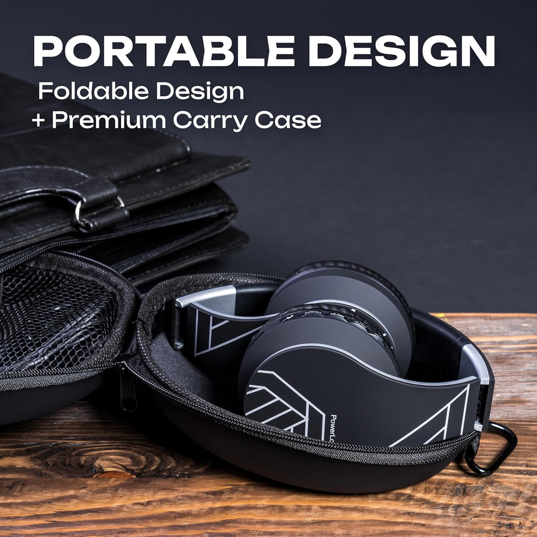 PowerLocus P1 Bluetooth Kopfhörer Kabellos, Wireless 5.0 Bluetooth Kopfhörer Over-Ear, Over Ear Kopf