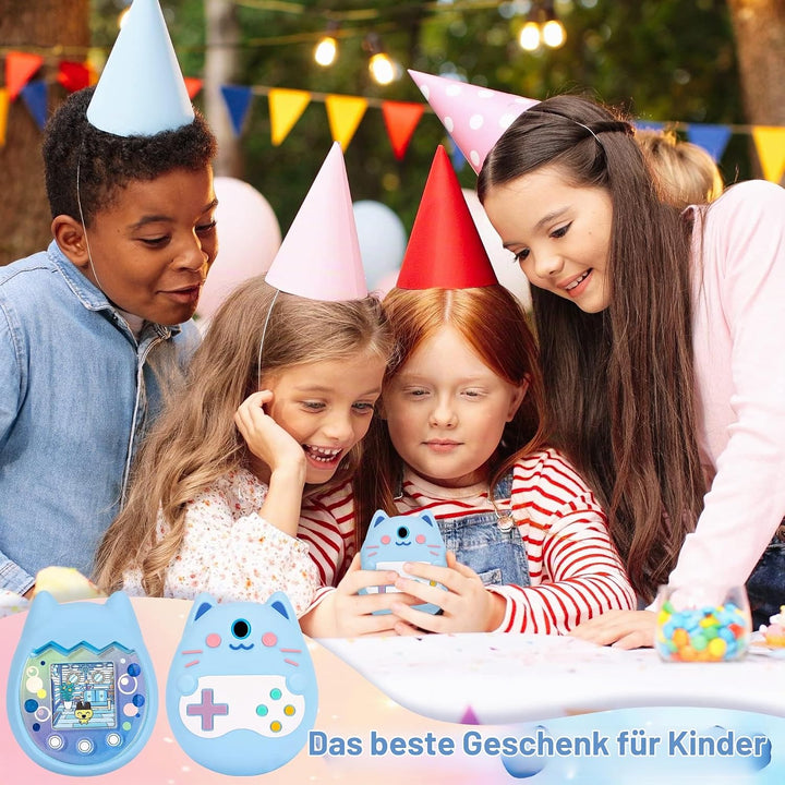 Silikon Hülle und Hartschalenkoffer kompatibel mit Tamagotchi Pix Virtuelles Haustierspielzeug, Schu