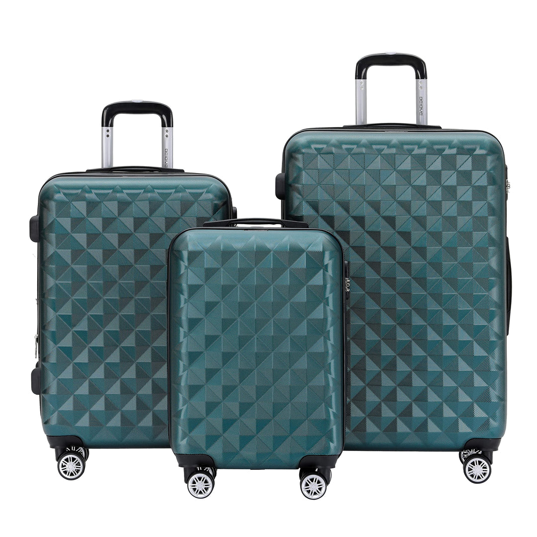 BEIBYE Kofferset 4 Zwillingsrollen Hartschale Trolley Koffer Reisekoffer Reisekofferset Gepäckset in