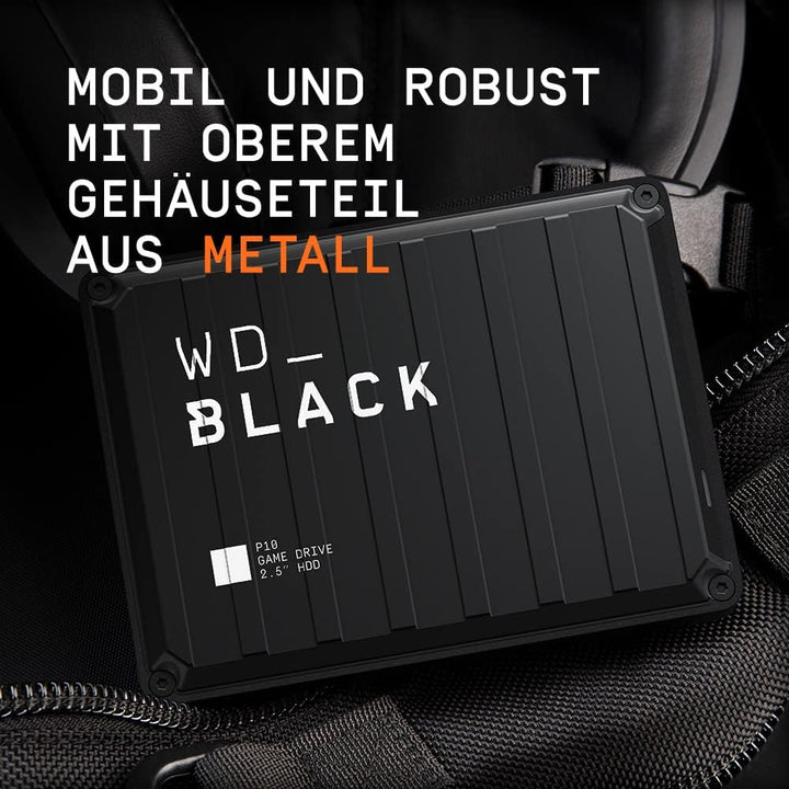 WD_BLACK P10 Game Drive for Xbox 4 TB (1 Monat Xbox Game Pass Ultimate, Übertragungsgeschwindigkeite