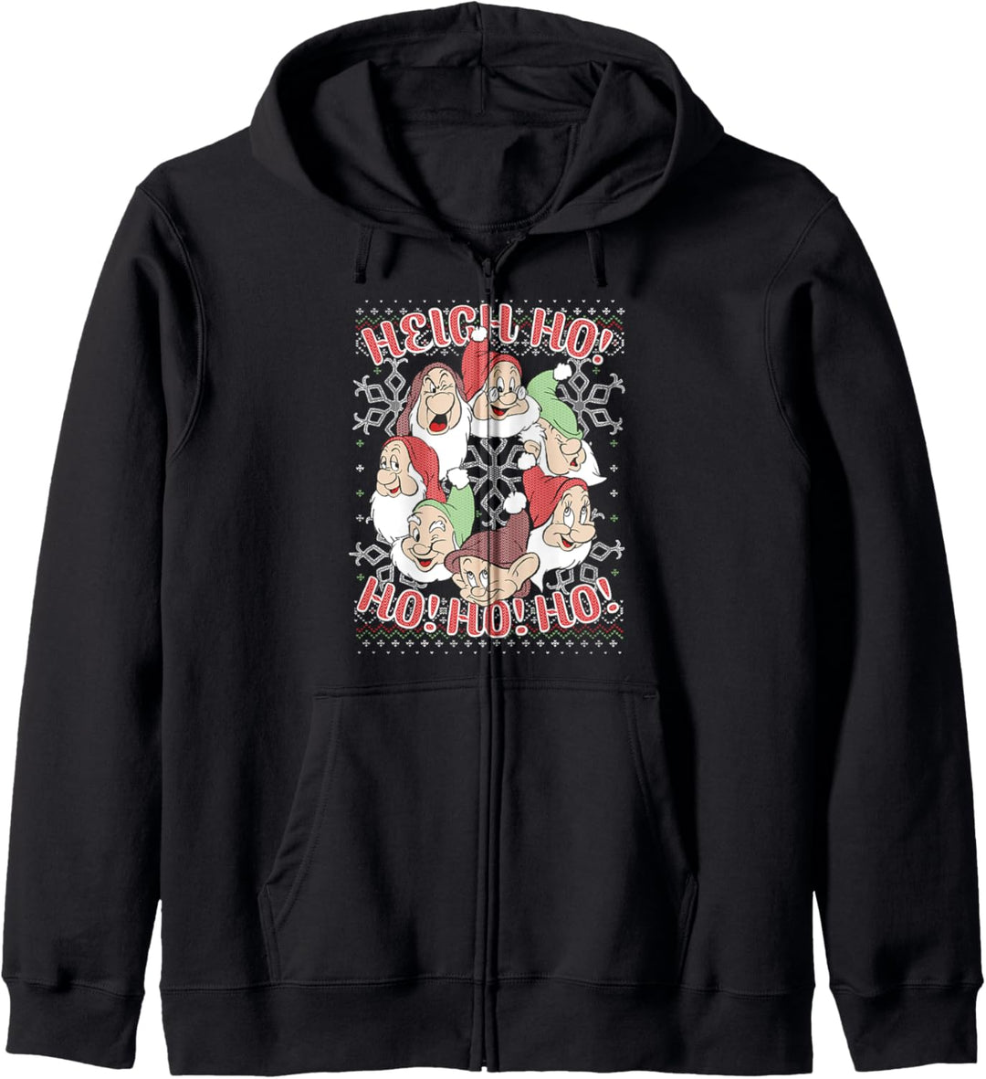 Disney Snow White All Dwarfs Ugly Weihnachten Sweater Kapuzenjacke
