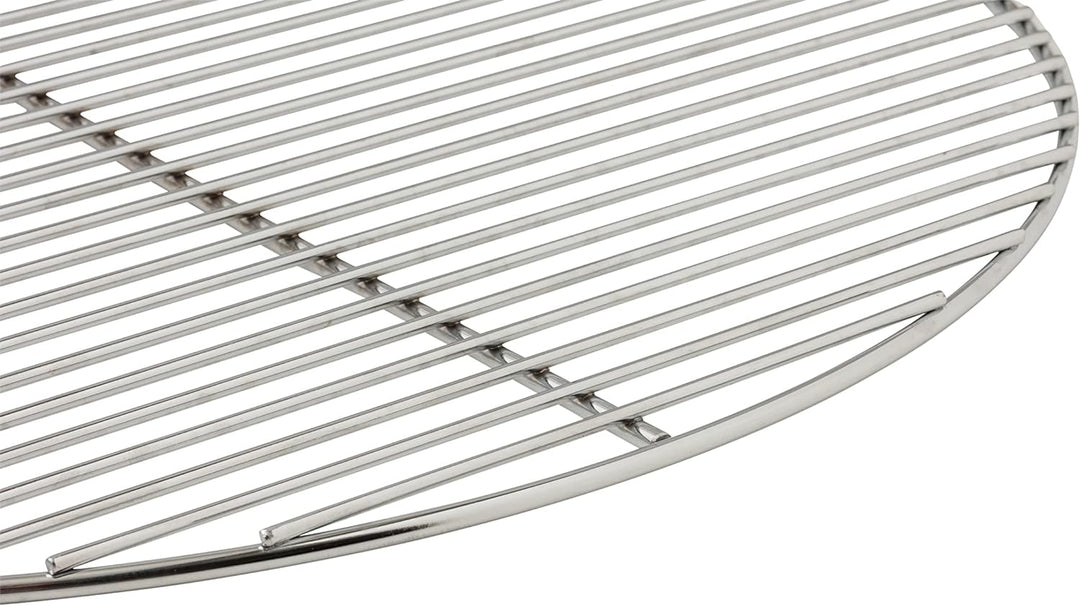 HeRo24 Grillrost 54,5 cm rund Edelstahl 6 mm Aussenring & 4 mm Auflagestäbe Kugelgrill auch Weber 57