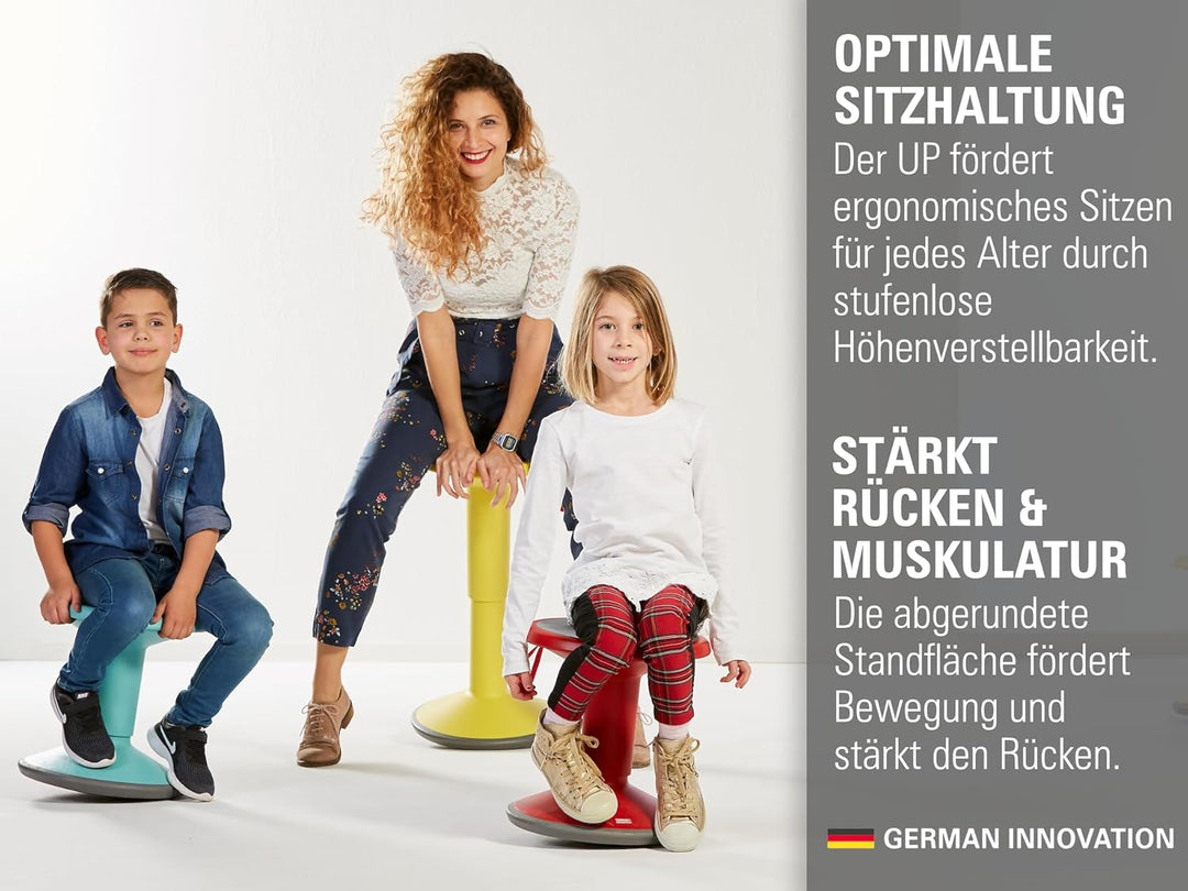 Interstuhl UPis1 - ergonomischer Sitzhocker mit Schwingeffekt - höhenverstellbar - Hocker mit rutsch