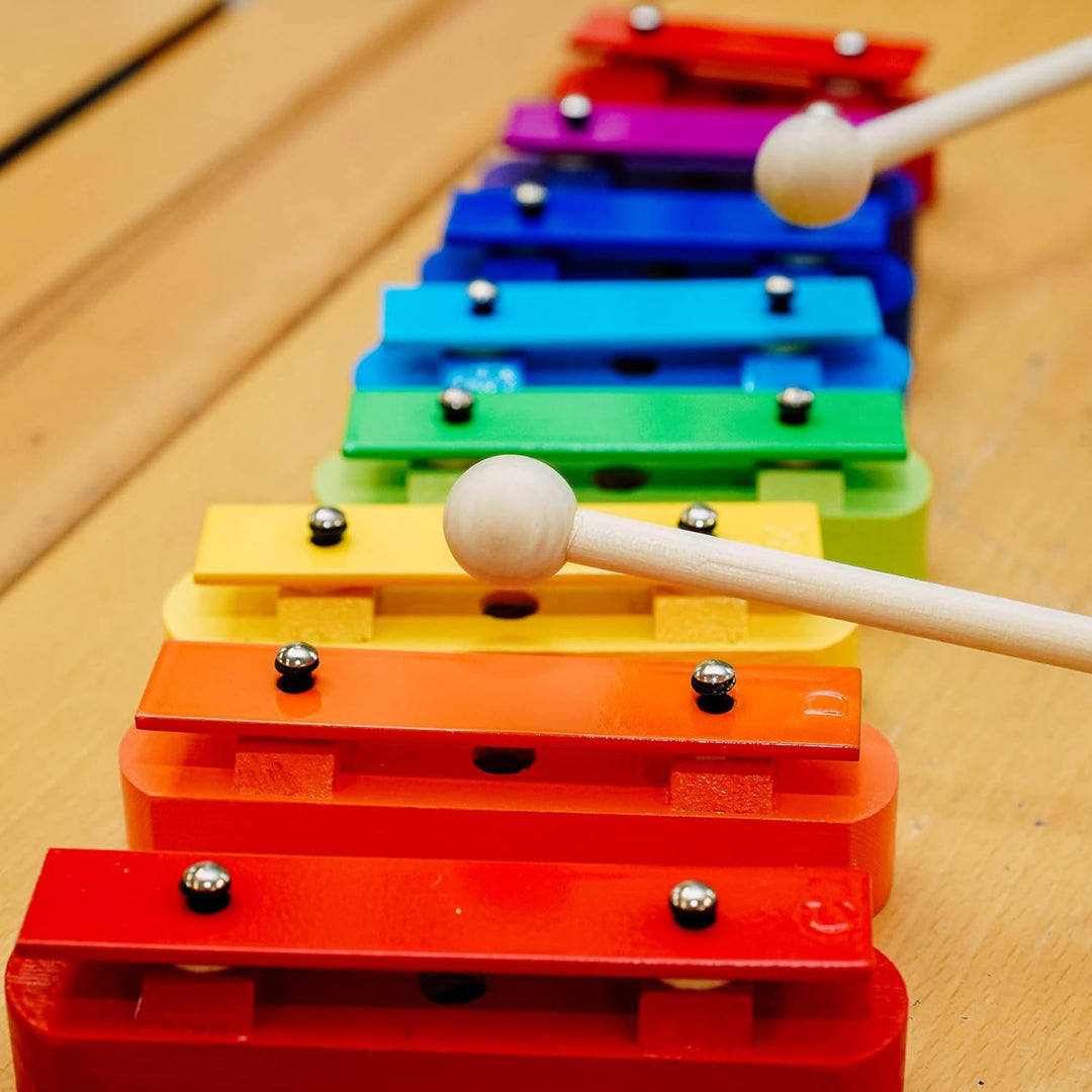 A-Star Buntes Glockenspiel-Set, 8 Stück, Sopran, diatonisches Regenbogen-Glockenspiel, Xylophon mit