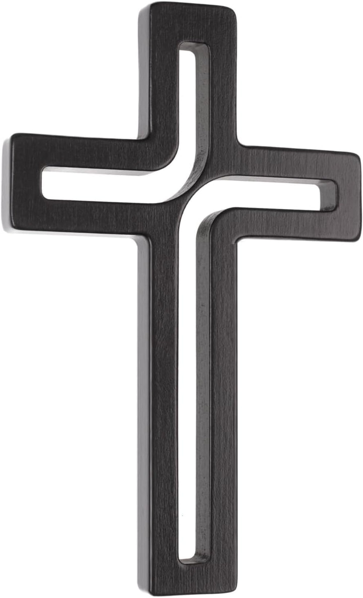Drewniane Krzyże Hängendes Kreuz aus Buchenholz Modern Wandkreuz Kruzifix Glatte Oberfläche Hängend