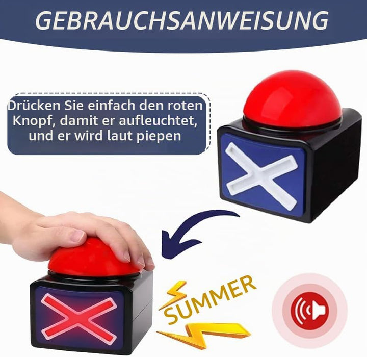 Spiel Antwort Buzzer mit Licht und Ton Trivia Quiz Got Talent Buzzer pro Game Show,Leuchtender und k