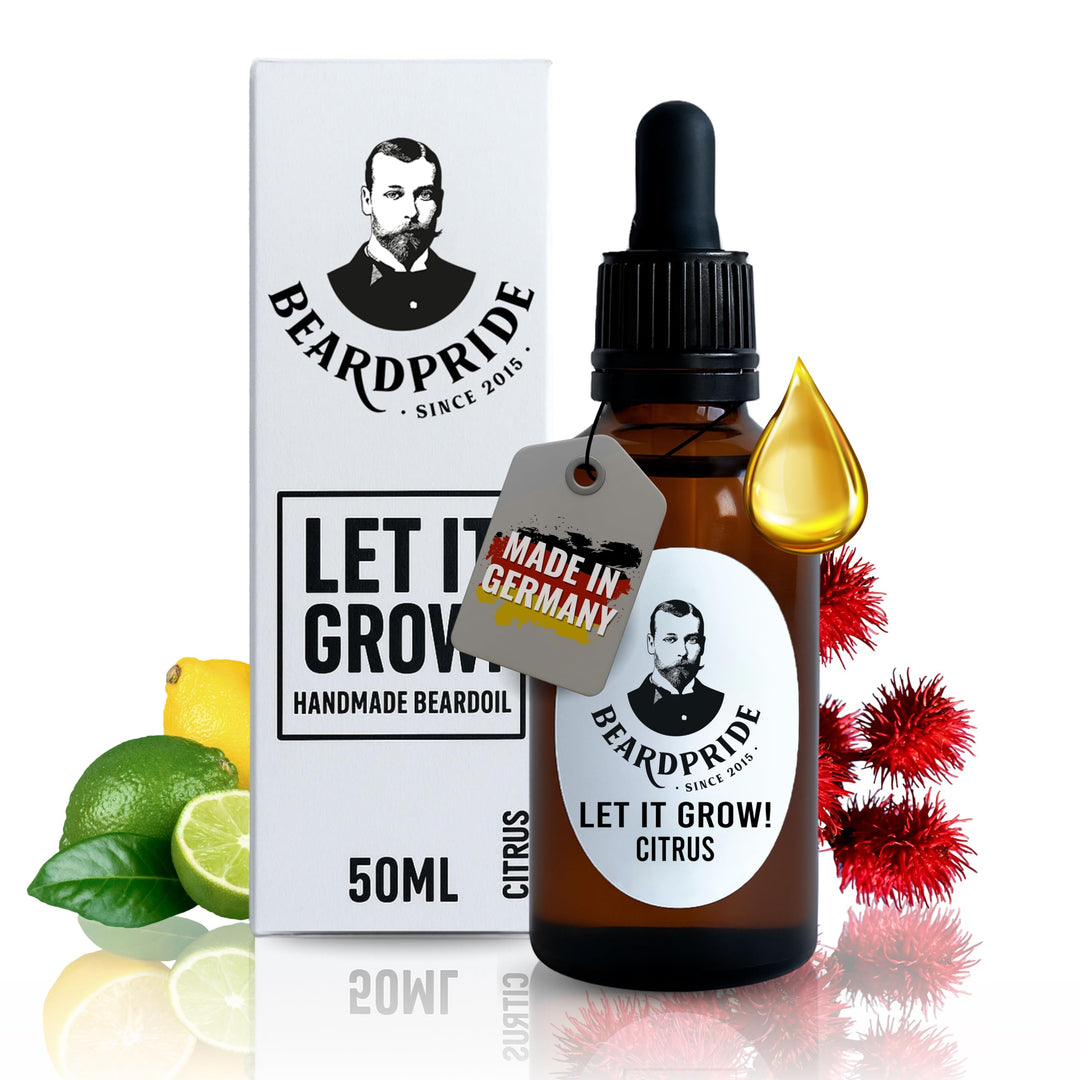 Beardpride® Let it grow! Bartöl | Unterstützt Bartwachstum | Entwickelt für gesunden und gepflegten