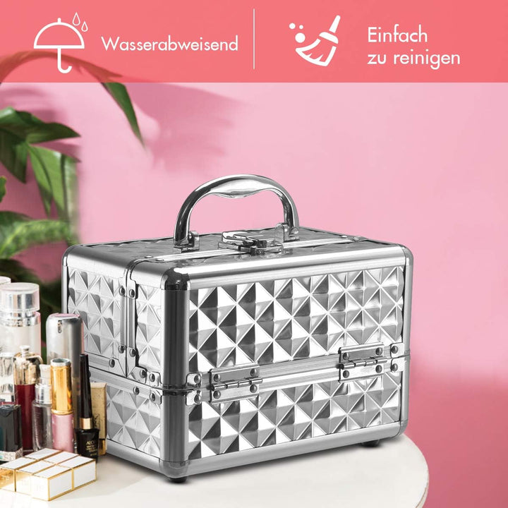 DREAMADE Kosmetikkoffer Mini, Schminkkoffer Make-up Multikoffer, Beauty Case, Make-up Box Kosmetikka