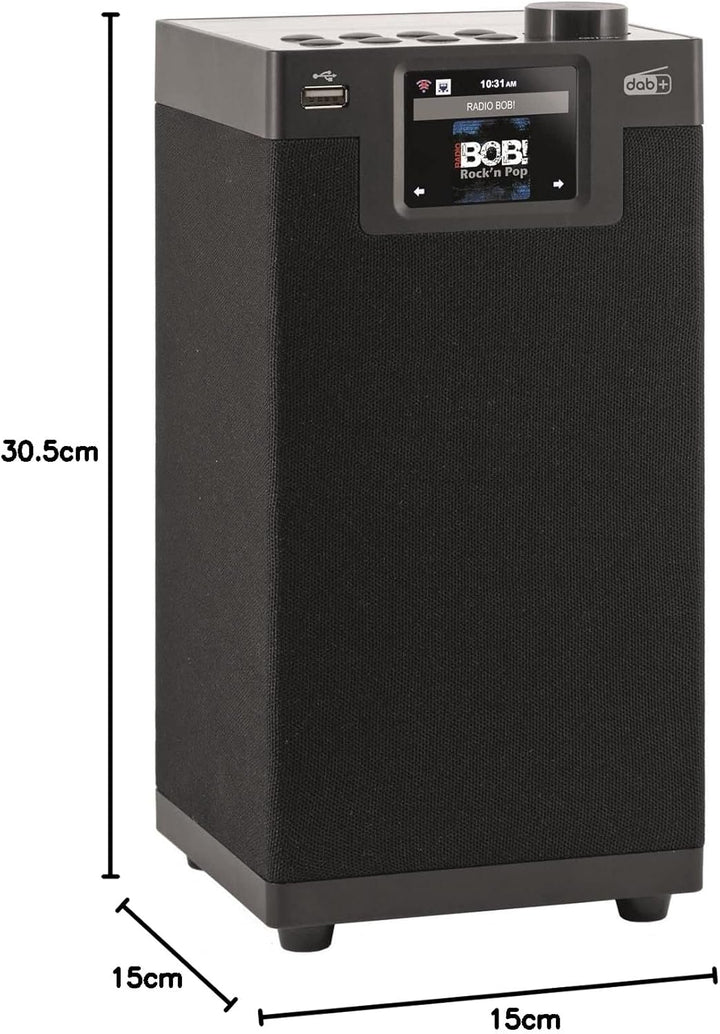 IMPERIAL DABMAN i610 Internet-/DAB+ Radio (Spotify, 2.1 Sound, Bluetooth/UKW, WLAN, USB), Farbe:schw
