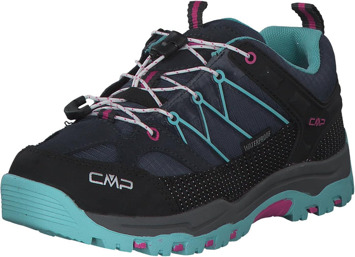 CMP Unisex Kinder Rigel Low Shoe Wp Trekking-& Wanderhalbschuhe 41 EU B Blue Acqua, 41 EU B Blue Acq