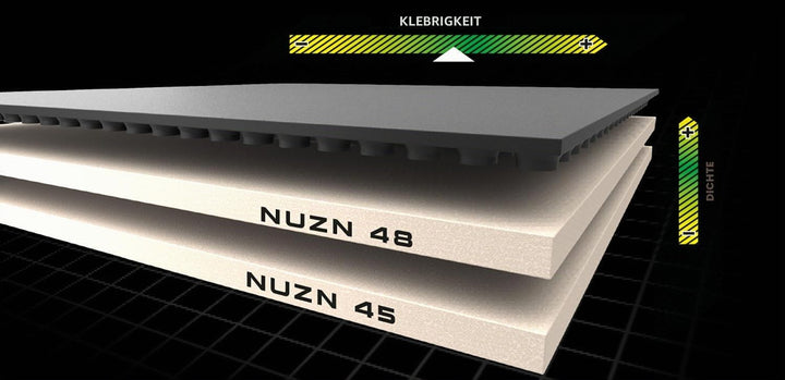 ANDRO NUZN 45 Tischtennisbelag (Schwarz, 2,1mm)