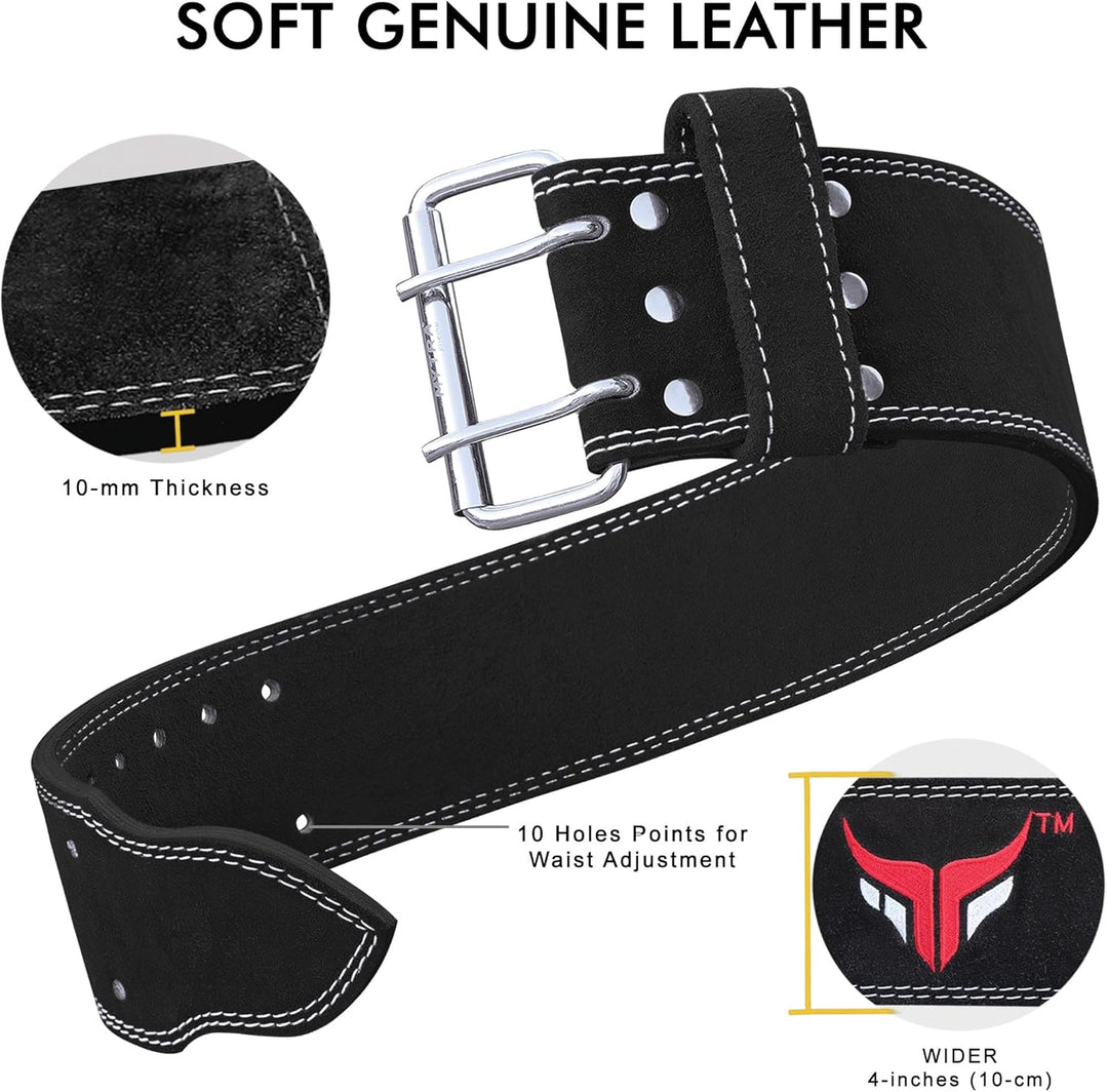 Mytra Fusion power weight lifting belt L4 weight training leather belt power belts for squats workou