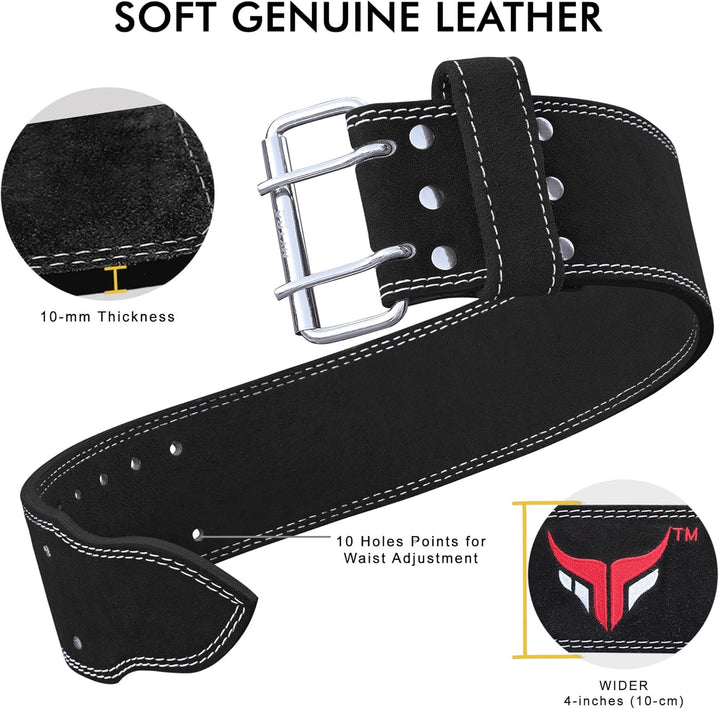 Mytra Fusion power weight lifting belt L4 weight training leather belt power belts for squats workou