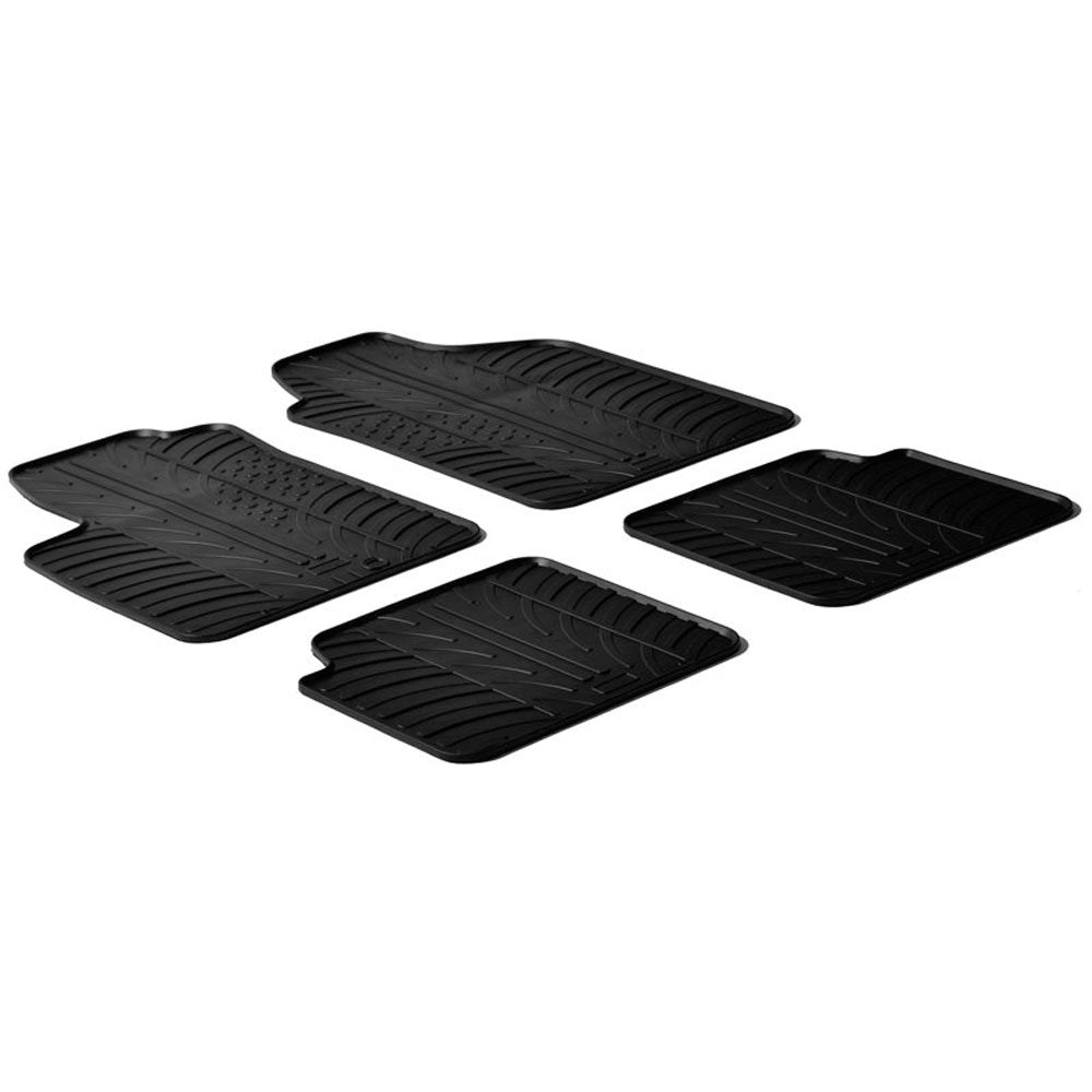 Gledring Satz Gummimatten kompatibel mit Fiat 500 2007-2012 (T Profil 4-teilig)
