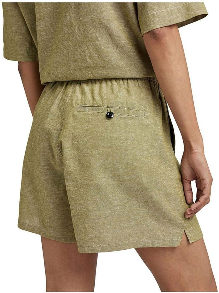 G-STAR Damen Sport Shorts, Mehrfarben (Avocado/Milk D23313-d123-d857)