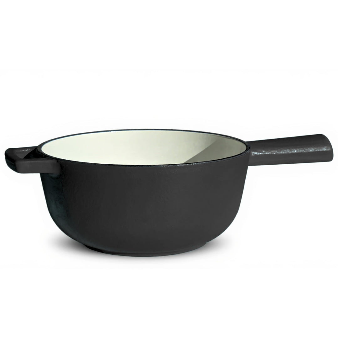 osoltus Fondue | Käsefondue | Fleischfondue Set Gusseisen 6 Personen Emaille | 13 TLG. inklusive Hol