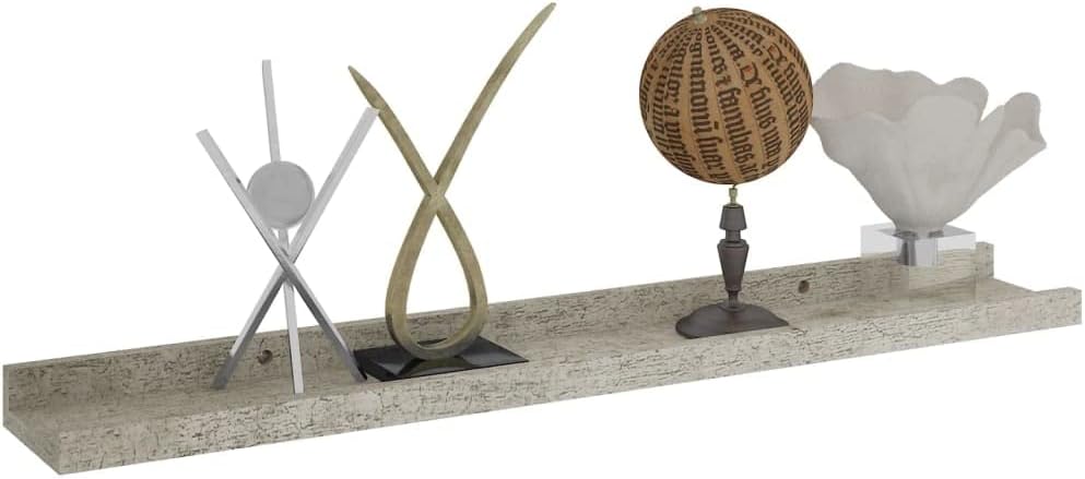 Wandregal 2 STK. Betongrau Wandregal Holz Wand BüCherregal Wand Regal Holz Wandregal KüChe KüChenreg