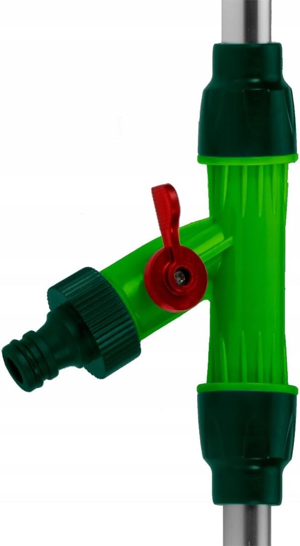 VERTO Gartendusche (Höhe: 1,60-2,23 m, beweglicher Sprühkopf 180°, Dreibein und Spikes) - Gartendusc
