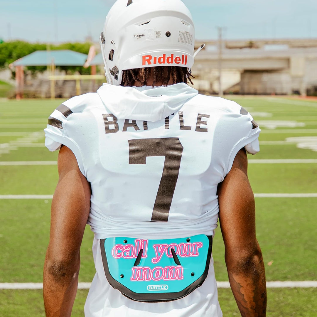 Battle Back Bone Back Plate - Rear Protector Lower Back Pads for Football Players - Backplate Shield