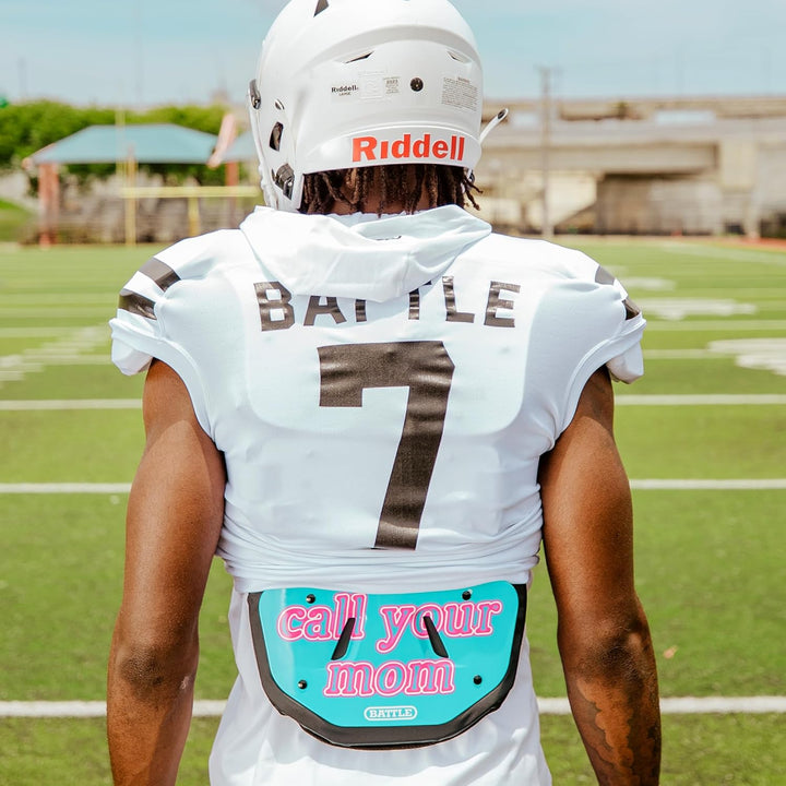 Battle Back Bone Back Plate - Rear Protector Lower Back Pads for Football Players - Backplate Shield