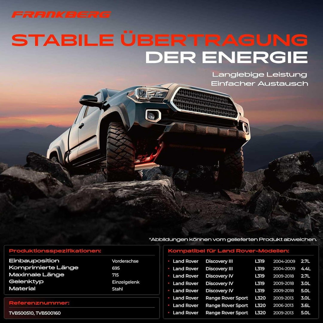 Kardanwelle Gelenkwelle Vorderachse für Discovery III Discovery IV L319 LA Rang e Rove r Sport L320