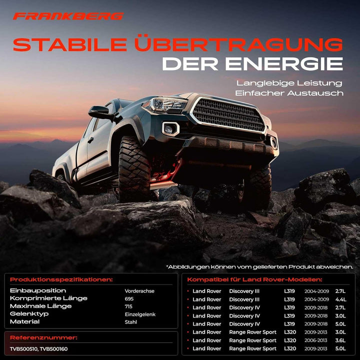 Kardanwelle Gelenkwelle Vorderachse für Discovery III Discovery IV L319 LA Rang e Rove r Sport L320