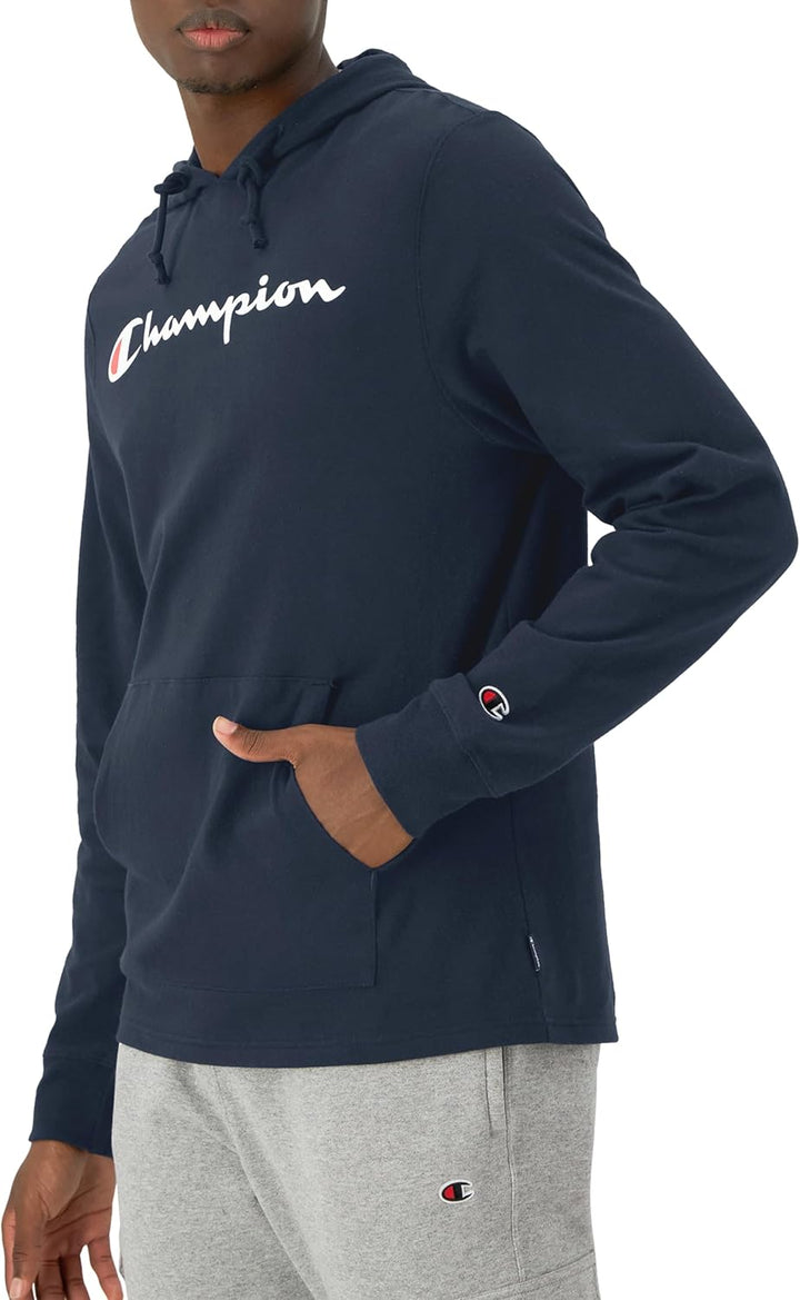 Champion Herren Langarm-t-Shirt Hoodie (Ruhestand) Hemd (1er Pack) S Navy, S Navy