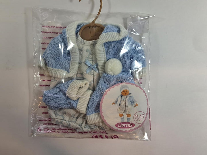 Llorens - Kinderkleid, Blau, Mini, Trgerlos, Sommer, Casual, 2 Jahre, 106, DE