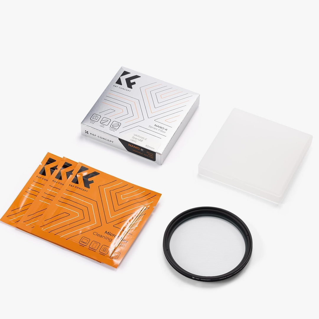 K&amp;F Concept Nano K-Serie Variabler 49mm Sternfilter 4 Punkte,8 Punkte für Sternenlichteffekte, 49mm