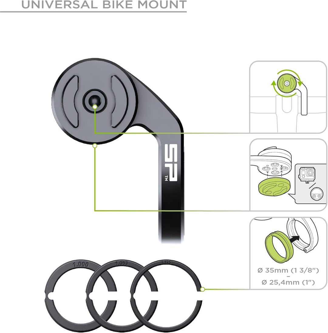 SP CONNECT Mountain Bike Bundle |SPC+| kompatibel mit iPhone 14 Pro | Handyhalter für Mountainbike|
