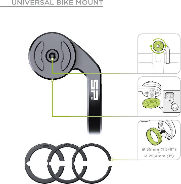 SP CONNECT Mountain Bike Bundle |SPC+| kompatibel mit iPhone 11/XR | Handyhalter für Mountainbike| M