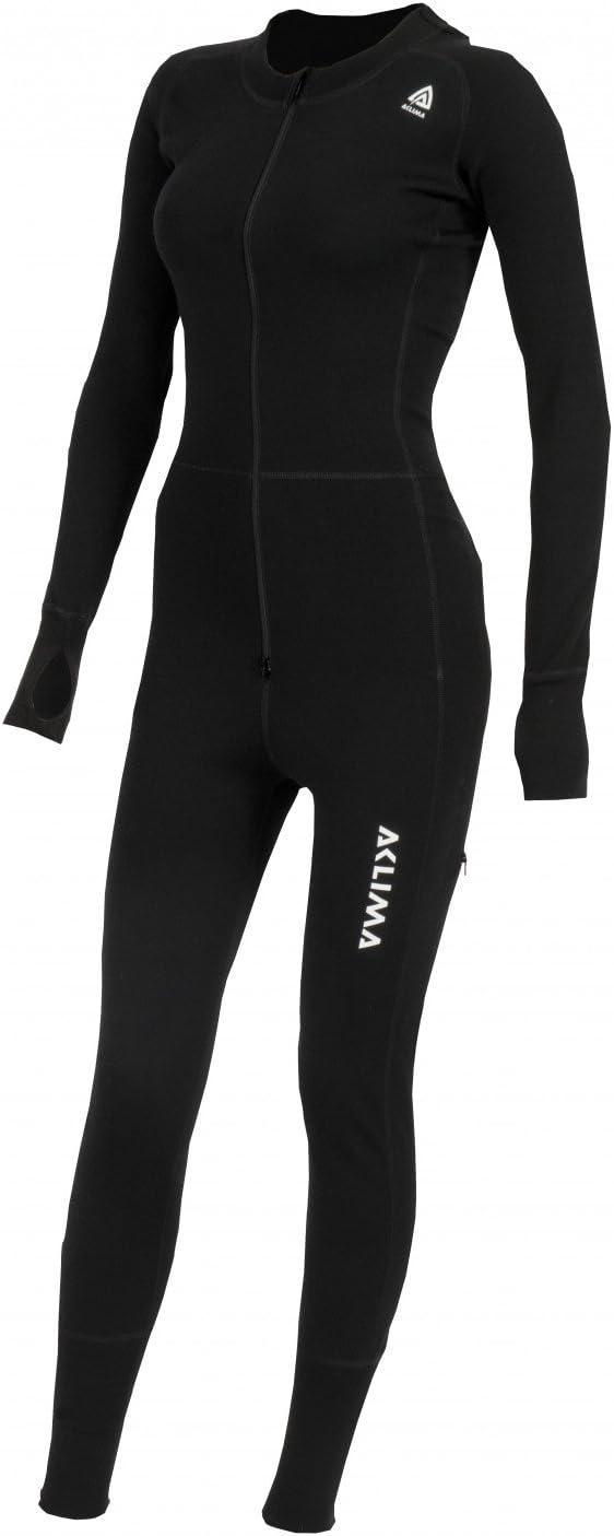Aclima WarmWool Overall Woman M Schwarz, M Schwarz