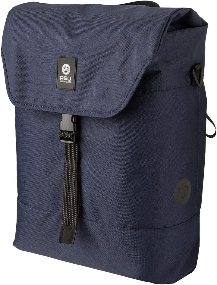 AGU Essentials DWR Urban Klickfix Fahrradtasche für Gepäckträger, 17L Seitentasche Fahrrad mit Schul