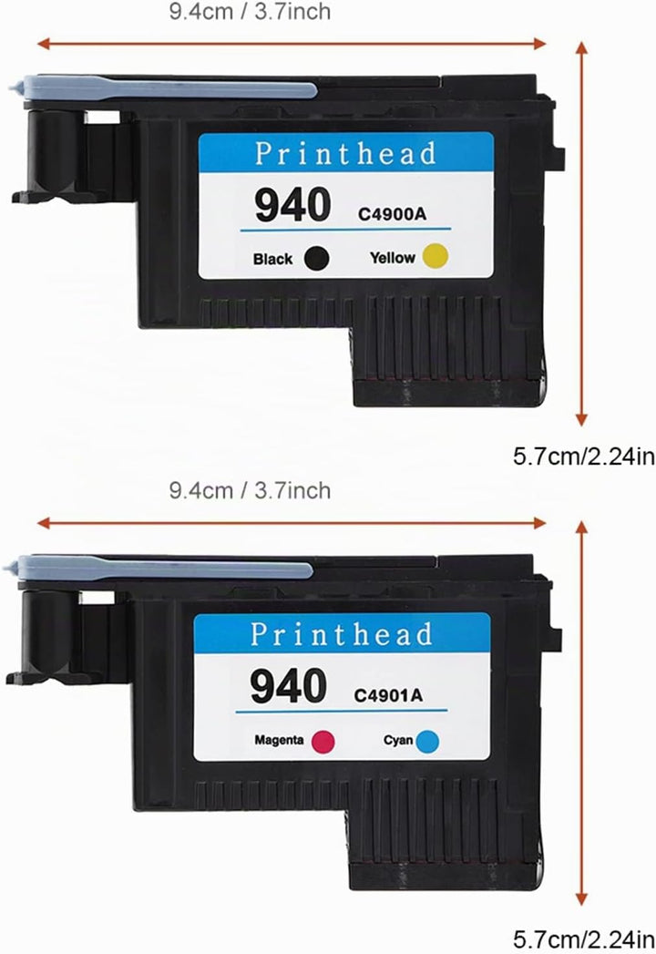 Denash Druckköpfe für HP 940 C4900A C4901A für 8000 8500 Series, Druckkopf Reibungsloser Druck Kein