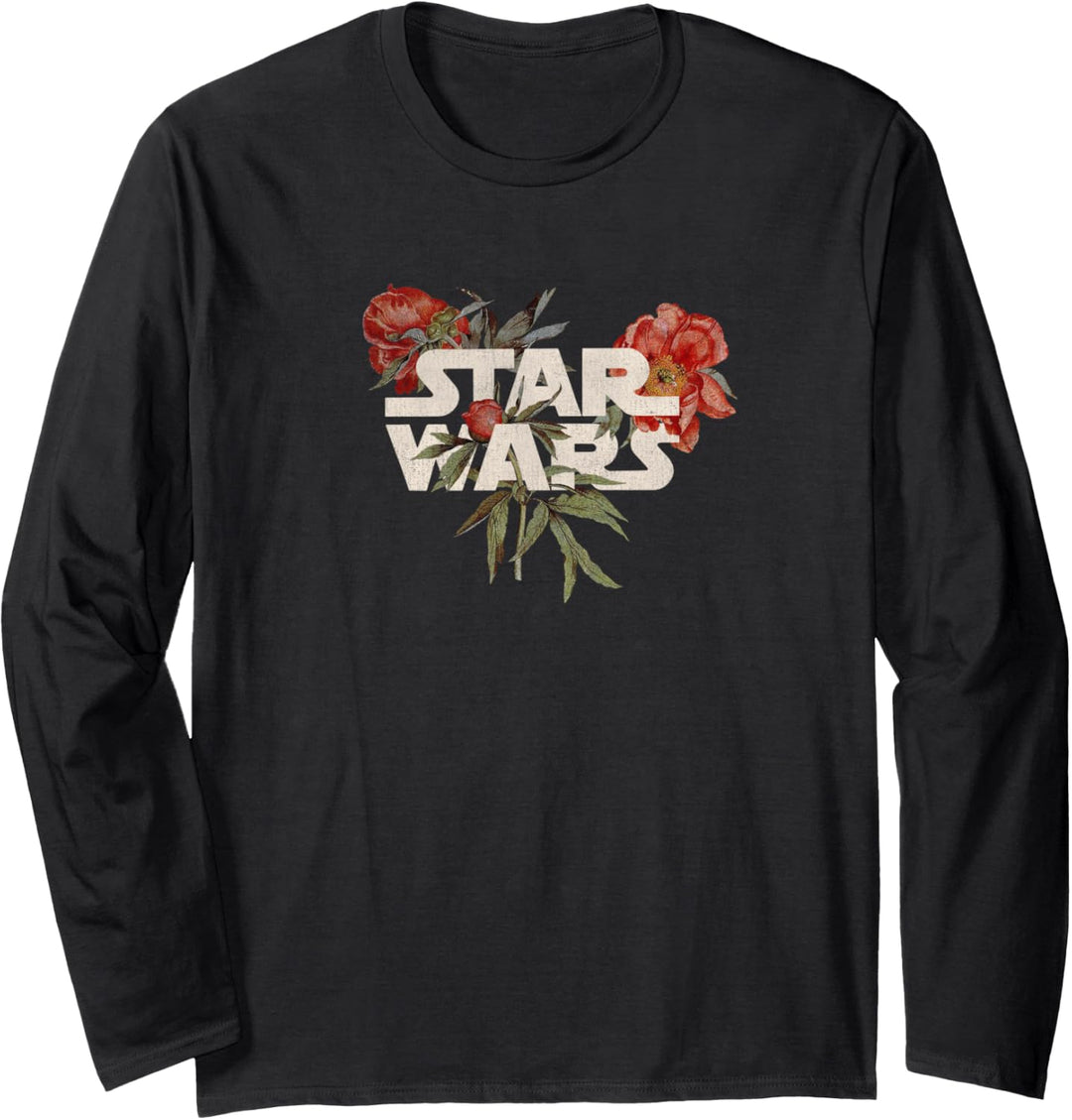 Star Wars Floral Star Wars Logo Langarmshirt