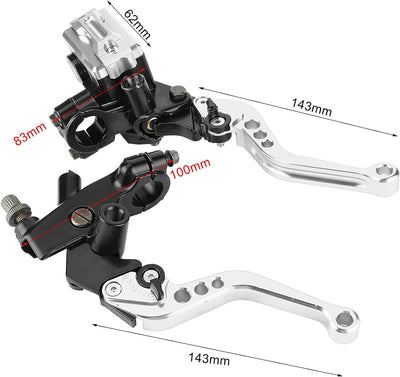 Fydun Motorrad Hauptbremszylinder Hebel 1 Paar Lenker Bremse Kupplungszylinder 22mm Universal Motor