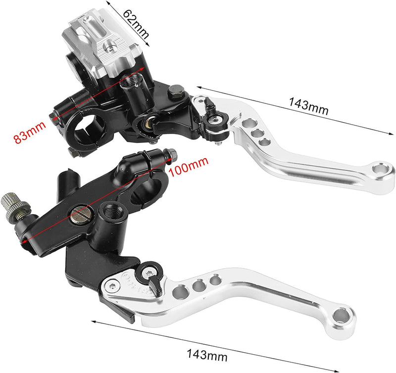 Fydun Motorrad Hauptbremszylinder Hebel 1 Paar Lenker Bremse Kupplungszylinder 22mm Universal Motor