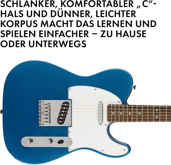 Squier by Fender Affinity Series¹ Telecaster®, Laurel Griffbrett, weisses Schlagbrett, Lake Placid B