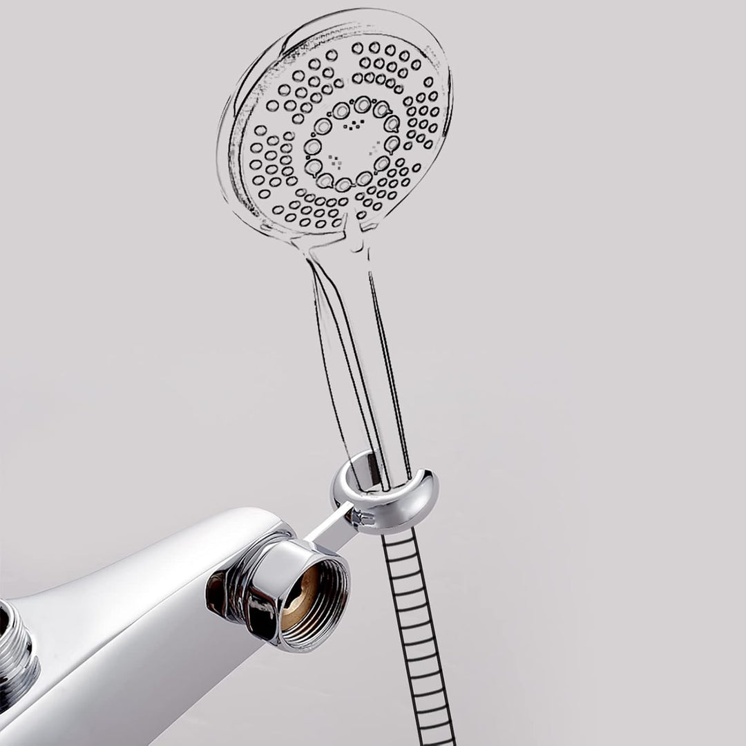 Ibergrif Duscharmatur, Einhand-Brausebatterie, Wandmontage, Wasserhahn Dusche Einhebelmischer, mit D