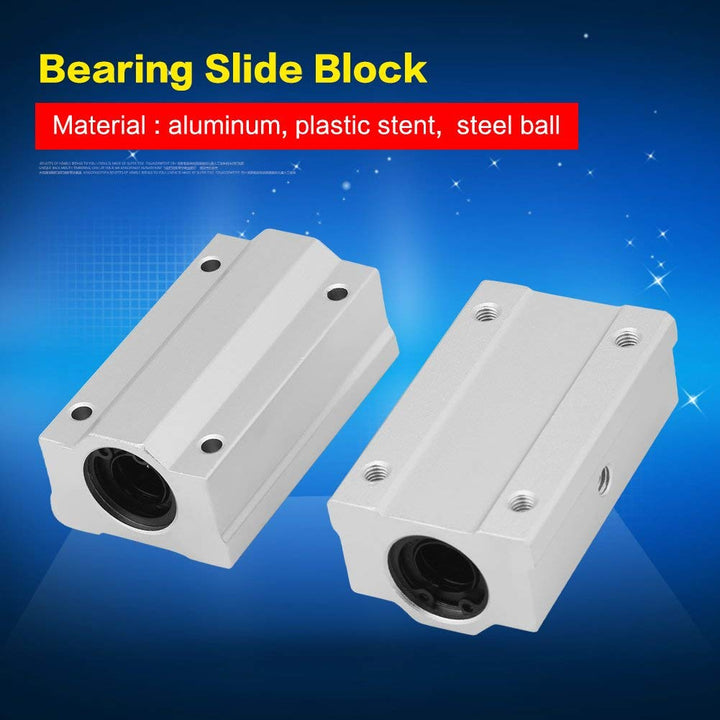 2 stücke SCS12UU 12mm Aluminium Linearkugellager Gleitblock Gleitbuchse Ersatz für CNC