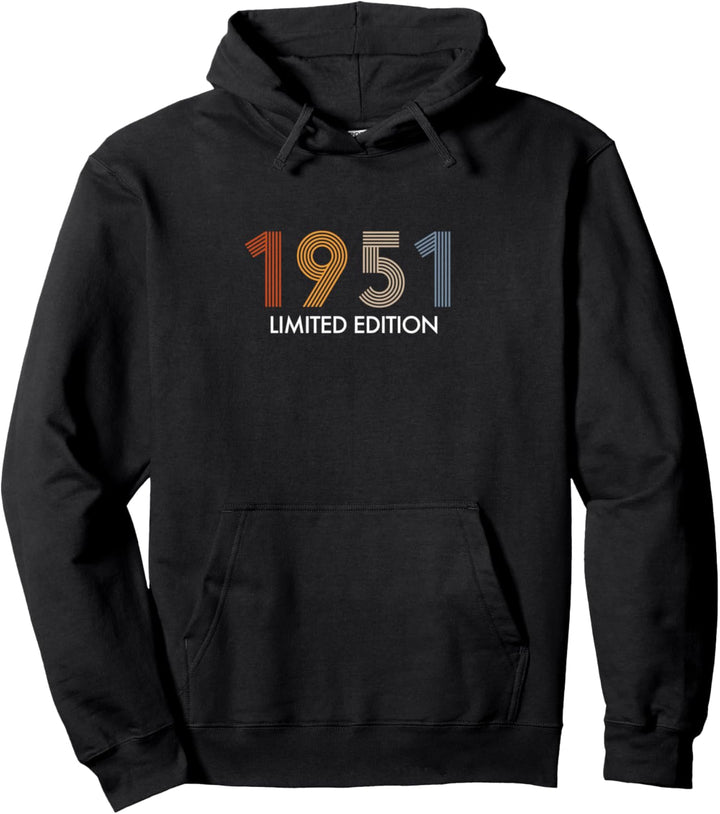 Retro 73 Jahre Jahrgang 1951 Limited Edition 73. Geburtstag Pullover Hoodie