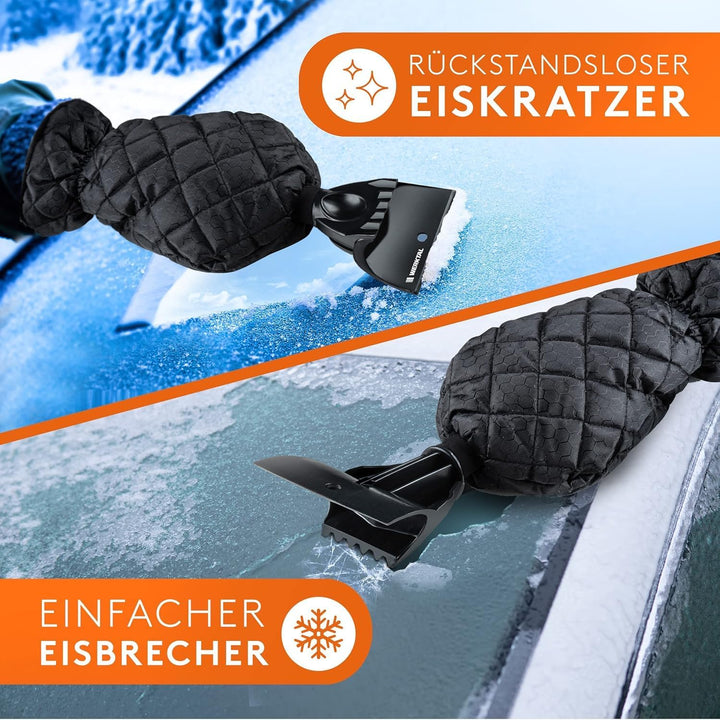 Eiskratzer Auto - Wärmender Scheibenkratzer mit Handschuh Auto - Ultra schneller Auto Eiskratzer - I