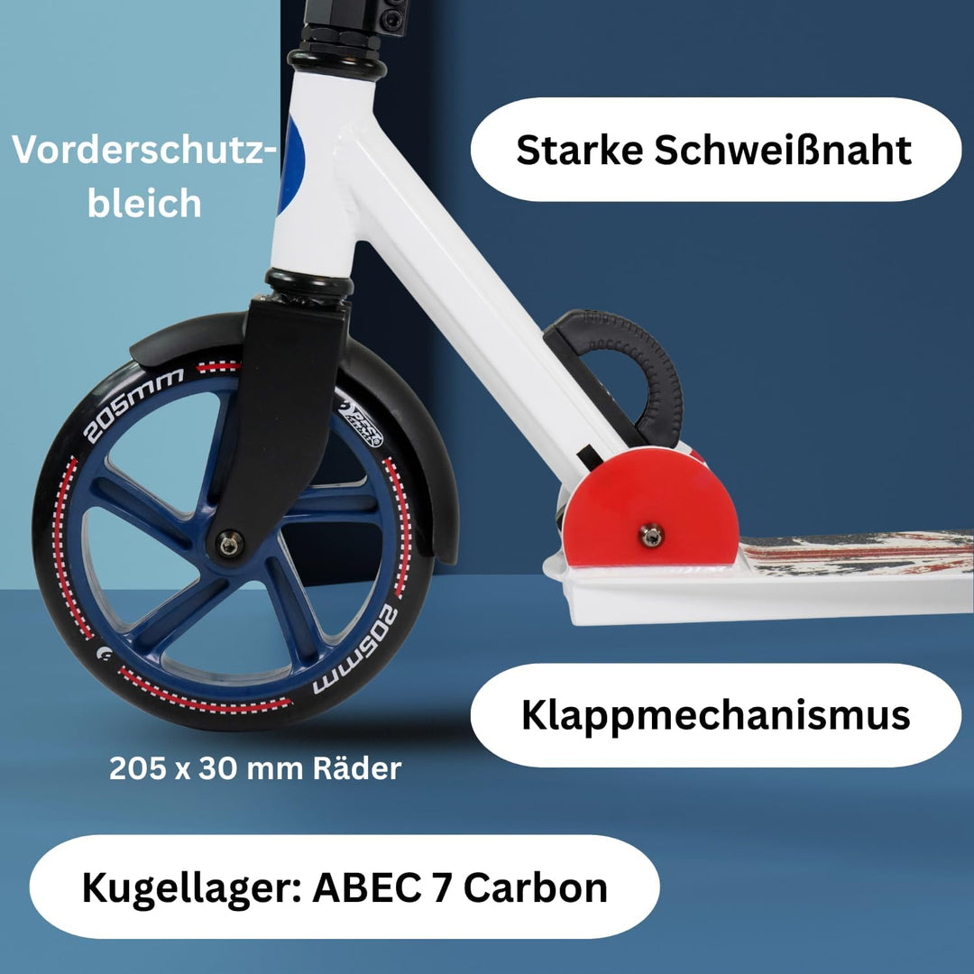 Best Sporting Scooter Erwachsene I klappbarer Roller mit Ständer I hochwertiger City-Roller für Erwa
