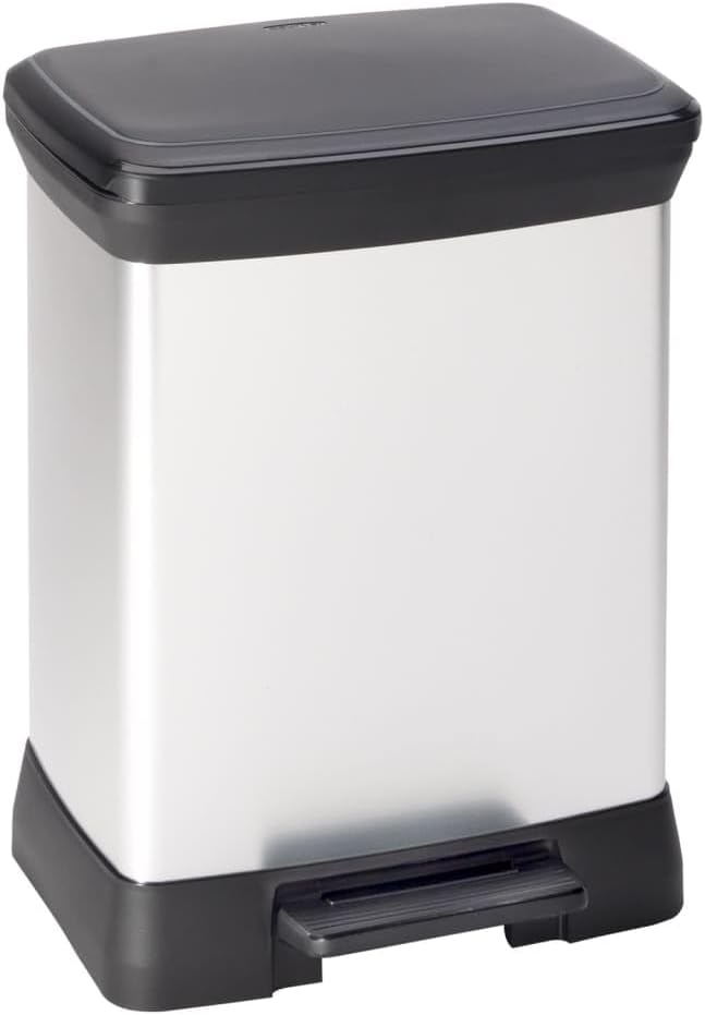 CURVER Abfalleimer, Silber, 30 L