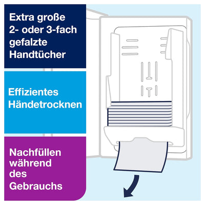 Tork Xpress Spender für Multifold Papierhandtücher 552000, Elevation Design - H2 Handtuchspender für