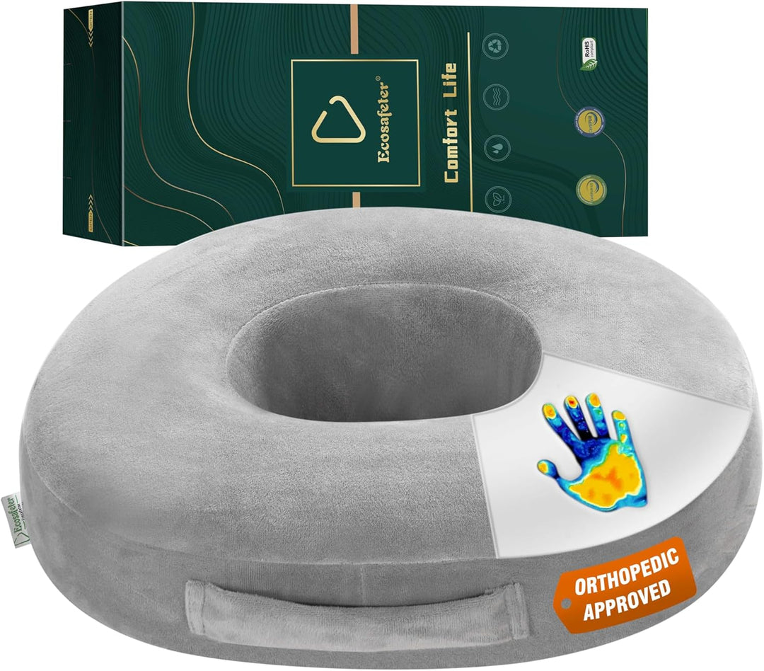 Orthopädisches Ring-Gedächtnis-Schaum-Kissen - Donut-Kissen zur Linderung von Hämorrhoiden, Steissbe