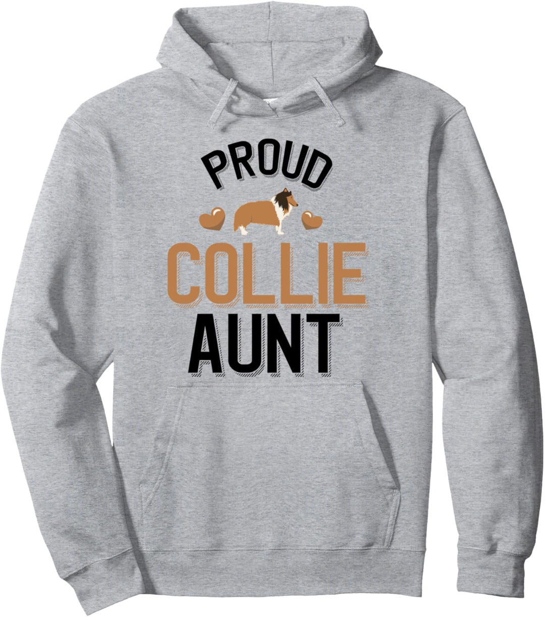 Cute Collie Aunt Pullover Hoodie