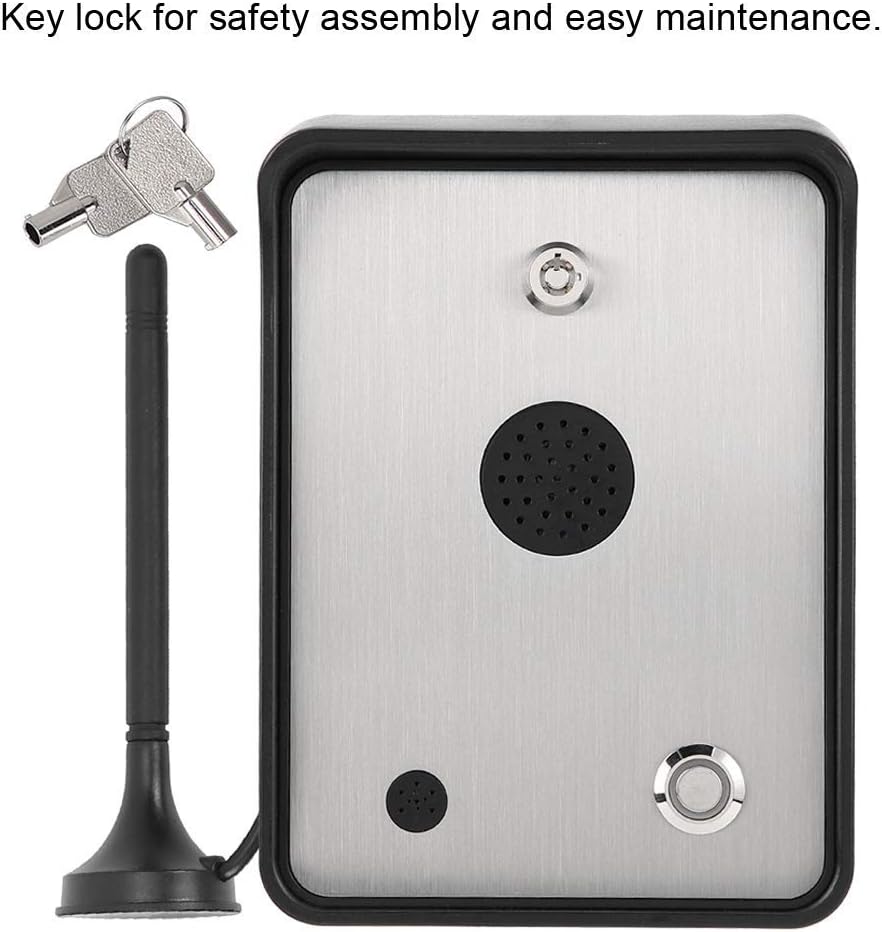 GSM Audio Intercom, Regenfester Zugangskontroller für Toröffner Edelstahl Zugangskontrollsystem, Inn