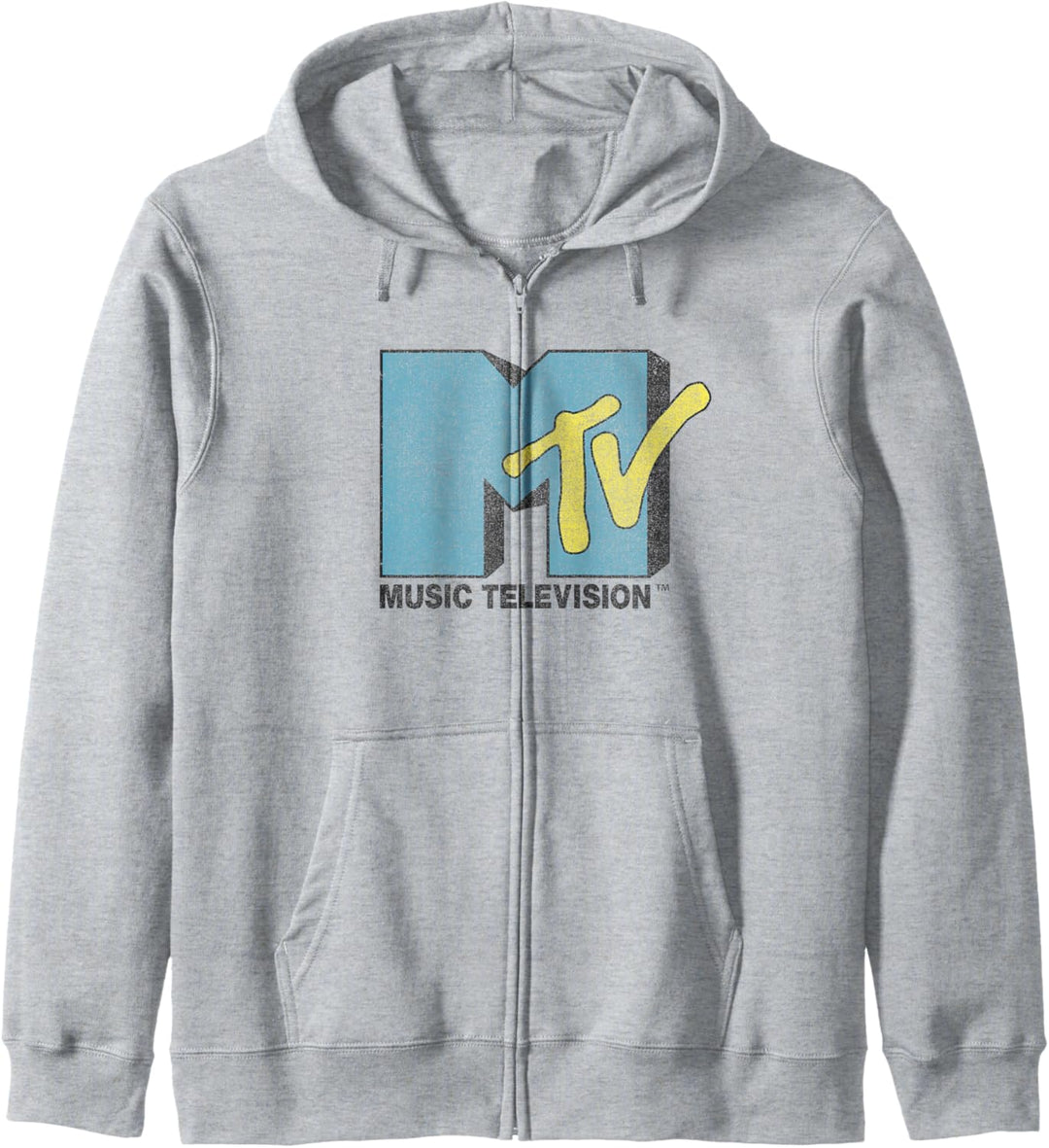 MTV Blue Yellow Logo Kapuzenjacke